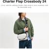 imageCoach Charter Flap Crossbody 24 WhiteBlack Sig