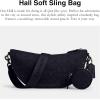 imageCoach Hall Soft Sling Bag in Signature Jacquard Midnight Navy