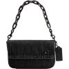 imageCoach Charter Flap Crossbody Bag 18 in Denim Washed Black