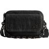 imageCoach Charter Flap Crossbody Bag 24 in Denim Washed Black