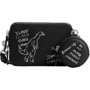 imageCoach Charter Crossbody 19 with Sketch Print Black Multi
