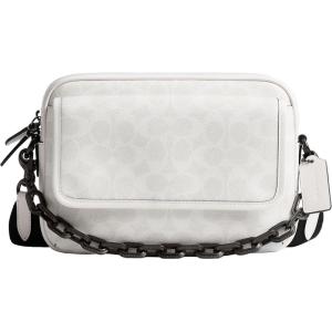 imageCoach Charter Flap Crossbody 24 WhiteBlack Sig