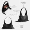 imageCoach Brooklyn Shoulder Bag 23 with FringeLhBlack