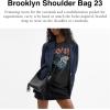 imageCoach Brooklyn Shoulder Bag 23 with FringeLhBlack