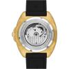 imageCoach Charter Mens 3H Multifunction Automatic Watch  Silicone Strap  Water Resistant up to 5ATM50 Meters  Gift for Him  Premium Fashion  SelfWinding  445mmBlackGold