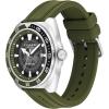 imageCoach Charter Mens 3H Multifunction Automatic Watch  Silicone Strap  Water Resistant up to 5ATM50 Meters  Gift for Him  Premium Fashion  SelfWinding  445mmBlackGreen