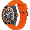 imageCoach Charter Mens 3H Multifunction Automatic Watch  Silicone Strap  Water Resistant up to 5ATM50 Meters  Gift for Him  Premium Fashion  SelfWinding  445mmBlack