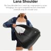imageCoach Womens Polished Pebble Leather Lana Shoulder BagBlack