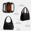 imageCoach Womens Polished Pebble Leather Lana Shoulder BagBlack