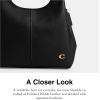 imageCoach Womens Polished Pebble Leather Lana Shoulder BagBlack