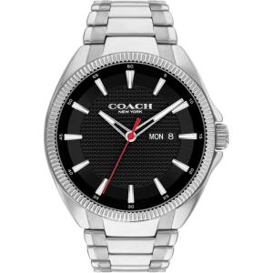 imageCoach Jackson Mens Watch 3H Quartz Bracelet Watch with Day Date Window  Water Resistant 3 ATM30 Meters  Gift for Him  Premium Fashion Timepiece for Everyday Style  45mmSilver