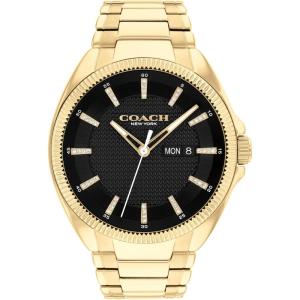 imageCoach Jackson Mens Watch 3H Quartz Bracelet Watch with Day Date Window  Water Resistant 3 ATM30 Meters  Gift for Him  Premium Fashion Timepiece for Everyday Style  45mmGold Plated