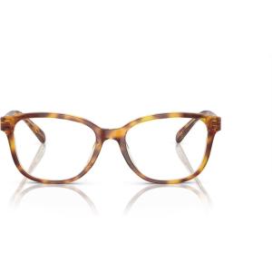 imageCoach Womens Hc6224u Universal Fit Square Prescription Eyewear FramesDark TortoiseCanaryDemo Lens