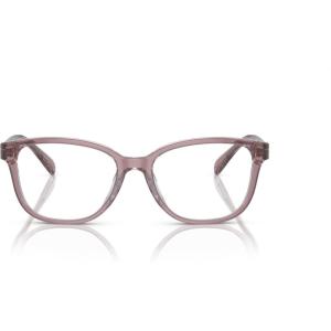 imageCoach Womens Hc6224u Universal Fit Square Prescription Eyewear FramesTransparent RoseBlushDemo Lens