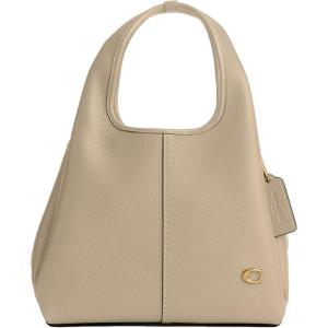 imageCoach Womens Polished Pebble Leather Lana Shoulder Bag 23Ivory