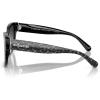 imageCOACH Womens HC8379f Low Bridge Fit Butterfly SunglassesGrey Pearl Signature CGrey Gradient