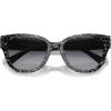 imageCOACH Womens HC8379f Low Bridge Fit Butterfly SunglassesGrey Pearl Signature CGrey Gradient