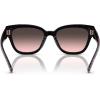 imageCOACH Womens HC8379f Low Bridge Fit Butterfly SunglassesRuby Pearl Signature CGrey Rose Gradient