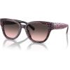 imageCOACH Womens HC8379f Low Bridge Fit Butterfly SunglassesRuby Pearl Signature CGrey Rose Gradient