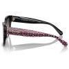 imageCOACH Womens HC8379f Low Bridge Fit Butterfly SunglassesRuby Pearl Signature CGrey Rose Gradient