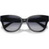 imageCOACH Womens HC8379f Low Bridge Fit Butterfly SunglassesSapphire Pearl Signature CBlue Gradient