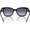 imageCOACH Womens HC8379f Low Bridge Fit Butterfly SunglassesSapphire Pearl Signature CBlue Gradient