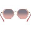 imageCoach HC7141 Sunglasses Transparent PinkShiny Light GoldPlum Purple Scarlet Gradient 54 mm