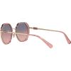 imageCoach HC7141 Sunglasses Transparent PinkShiny Light GoldPlum Purple Scarlet Gradient 54 mm