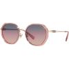imageCoach HC7141 Sunglasses Transparent PinkShiny Light GoldPlum Purple Scarlet Gradient 54 mm