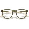imageCoach Mens Hc6265u Universal Fit Round Prescription Eyewear FramesTransparent OliveDemo Lens