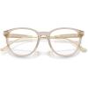 imageCoach Mens Hc6265u Universal Fit Round Prescription Eyewear FramesTransparent SandDemo Lens