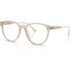 imageCoach Mens Hc6265u Universal Fit Round Prescription Eyewear FramesTransparent SandDemo Lens