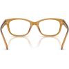 imageCoach Womens HC6257F Low Bridge Fit Square Prescription Eyewear Frames Milky AmberDemo Lens 55 mm
