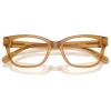 imageCoach Womens HC6257F Low Bridge Fit Square Prescription Eyewear Frames Milky AmberDemo Lens 55 mm
