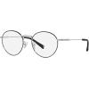 imageCoach Womens Hc5120 Round Prescription Eyewear FramesShiny SilverBlackDemo Lens