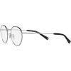 imageCoach Womens Hc5120 Round Prescription Eyewear FramesShiny SilverBlackDemo Lens