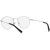 imageCoach Womens Hc5120 Round Prescription Eyewear FramesShiny SilverBlackDemo Lens