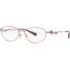 imageCoach Womens Hc5161td Oval Prescription Eyewear FramesShiny Rose GoldDemo Lens