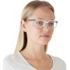 imageCoach Womens Hc6139u Universal Fit Square Prescription Eyewear FramesTransparent GreyDemo Lens