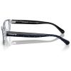 imageCoach Womens Hc6221u Universal Fit Rectangular Prescription Eyewear FramesTransparent BlueDemo Lens