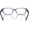imageCoach Womens Hc6221u Universal Fit Rectangular Prescription Eyewear FramesTransparent BlueDemo Lens