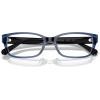 imageCoach Womens Hc6221u Universal Fit Rectangular Prescription Eyewear FramesTransparent BlueDemo Lens