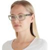 imageCoach Womens Hc6221u Universal Fit Rectangular Prescription Eyewear FramesTransparent Green HopperDemo Lens
