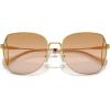 imageCoach Womens Hc7158d Butterfly SunglassesShiny GoldPeach Blush Gradient