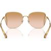 imageCoach Womens Hc7158d Butterfly SunglassesShiny GoldPeach Blush Gradient