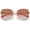 imageCoach Womens Hc7158d Butterfly SunglassesShiny Light GoldAmber Gradient