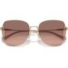 imageCoach Womens Hc7158d Butterfly SunglassesShiny Light GoldBrown Pink Gradient