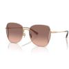 imageCoach Womens Hc7158d Butterfly SunglassesShiny Light GoldBrown Pink Gradient