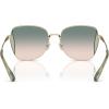 imageCoach Womens Hc7158d Butterfly SunglassesShiny Light GoldGreen Pink Gradient