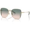 imageCoach Womens Hc7158d Butterfly SunglassesShiny Light GoldGreen Pink Gradient